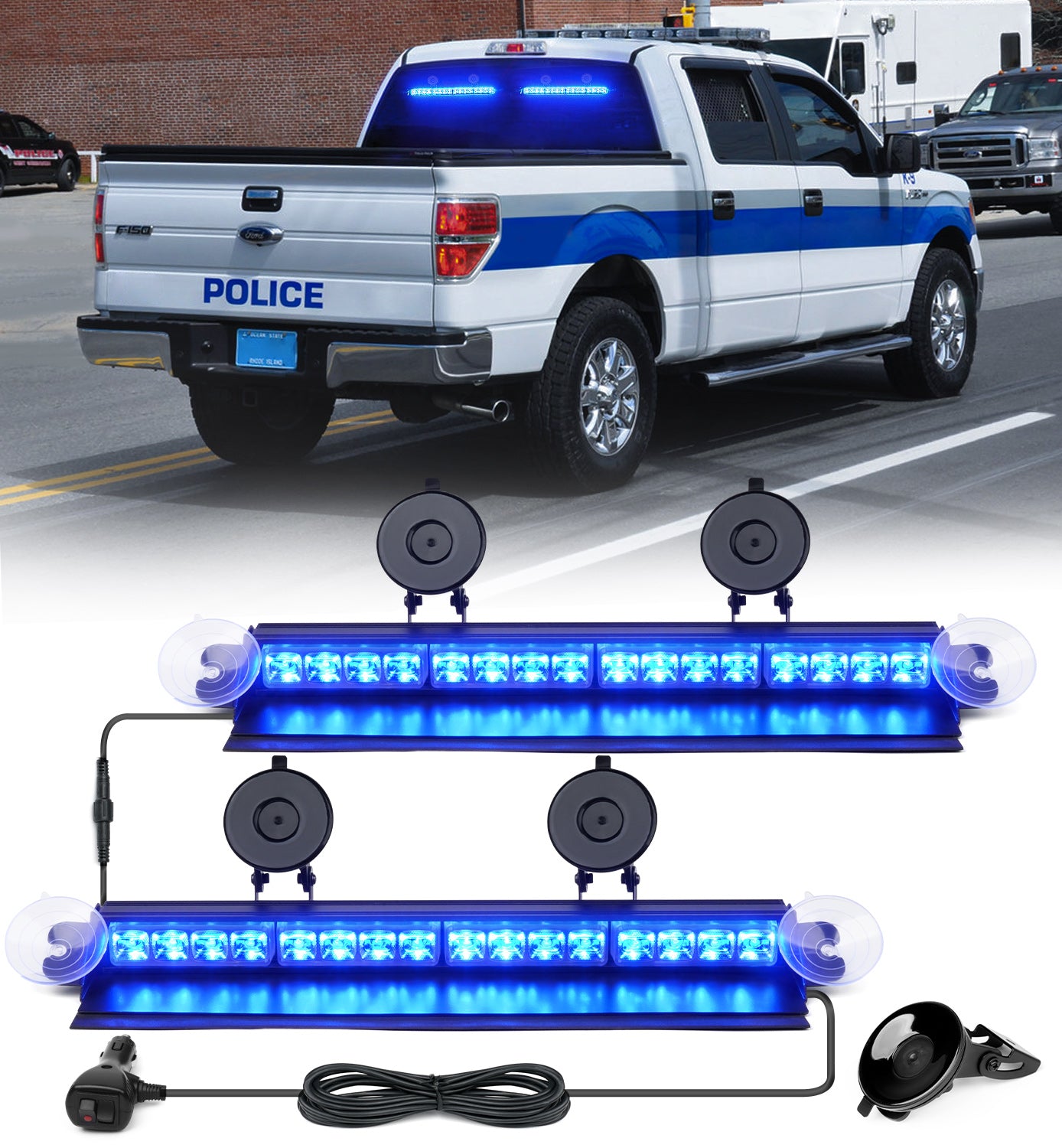 Windshield Dash Strobe Lights