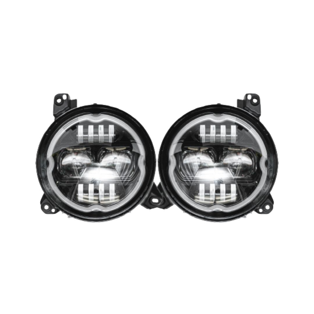 9-Inch RGB-W Headlights with DRL & Halo