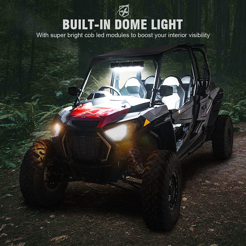 Curved UTV Rear View Mirror with LED Lights | Spirit Series