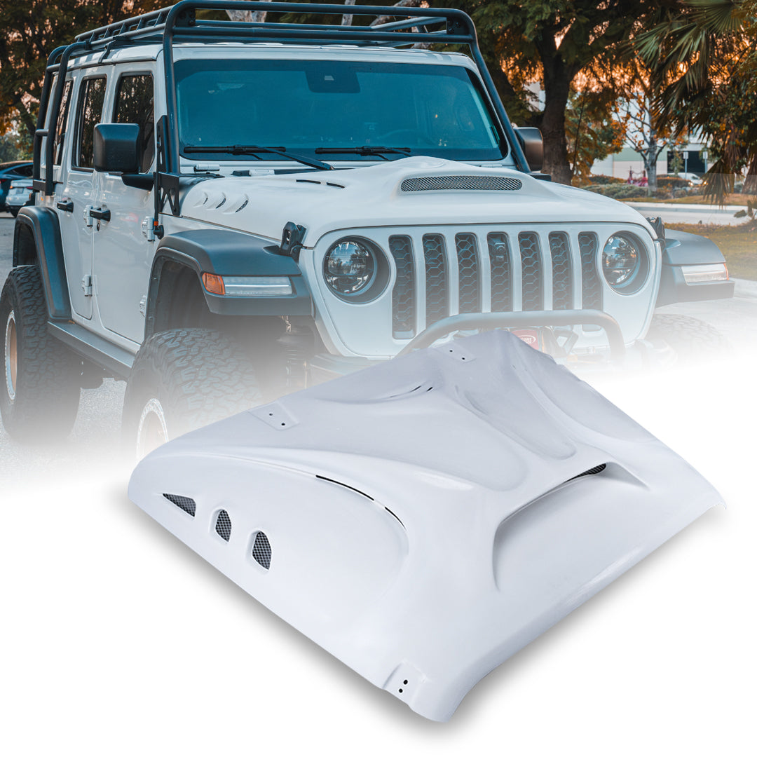 Fiberglass Hood with Scoop Vent | Beast Series