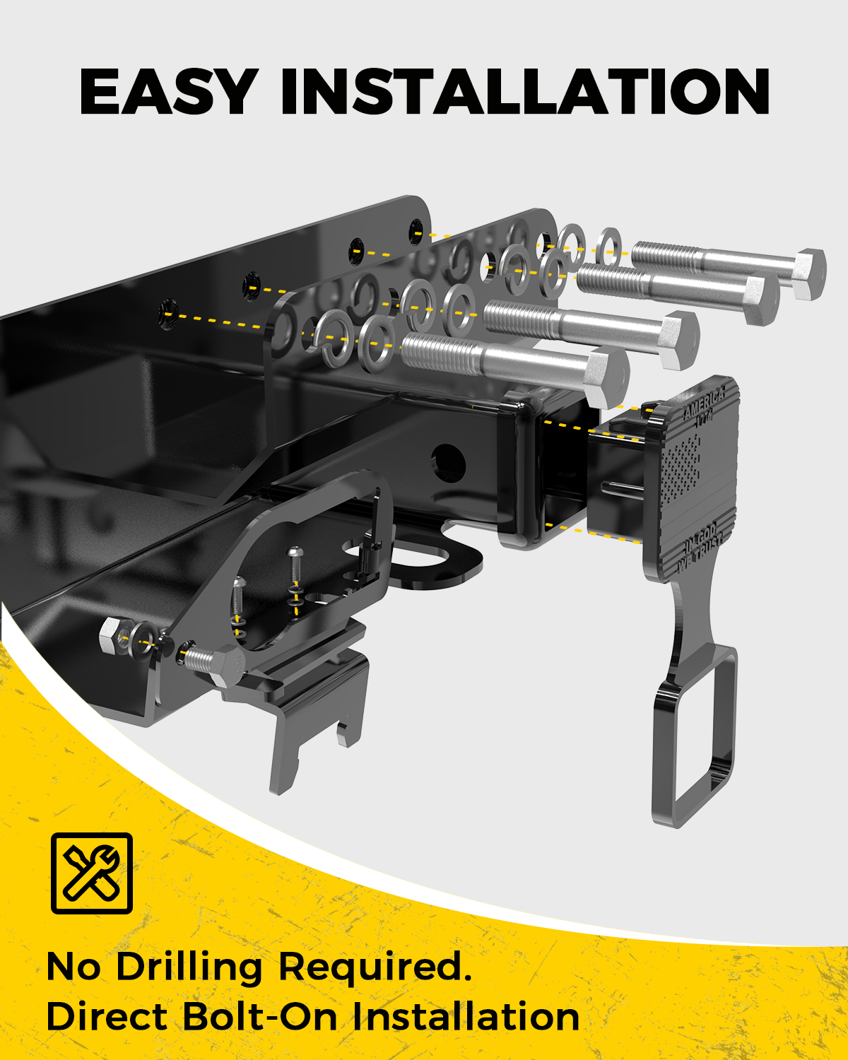 Ford Bronco Bumper Tow Hitch Receiver