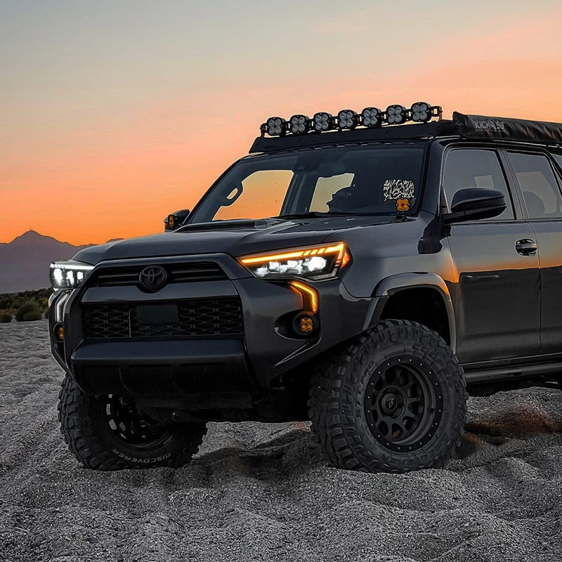 Full LED Headlights Projector with Amber Sequential Turn Signal for 2014-2024 Toyota 4Runner