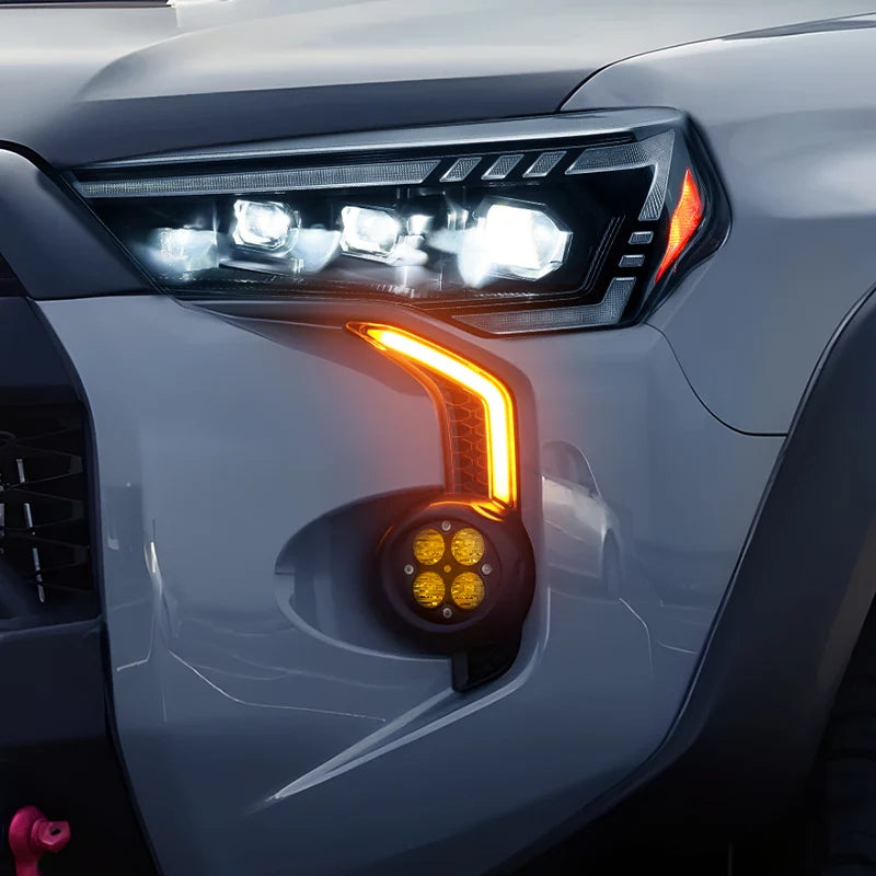 Full LED Headlights Projector with Amber Sequential Turn Signal for 2014-2024 Toyota 4Runner