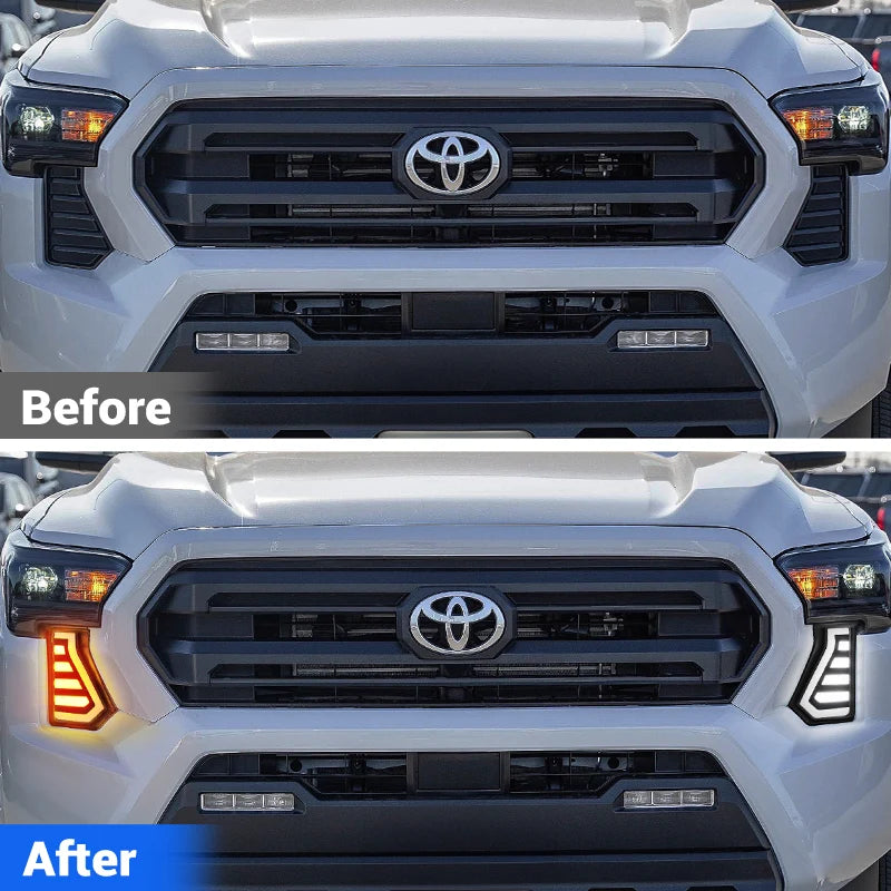 2024–2026 Tacoma Fang Lights with White DRL & Amber Sequential Signals