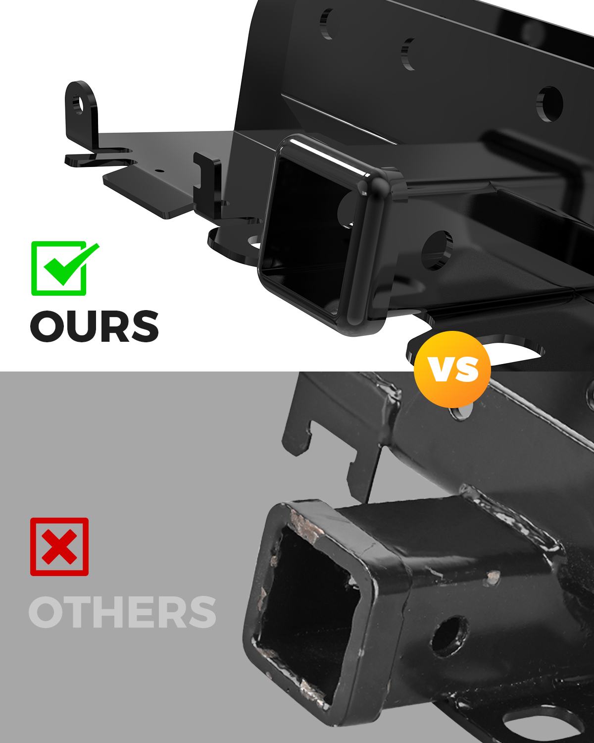 Ford Bronco Bumper Tow Hitch Receiver
