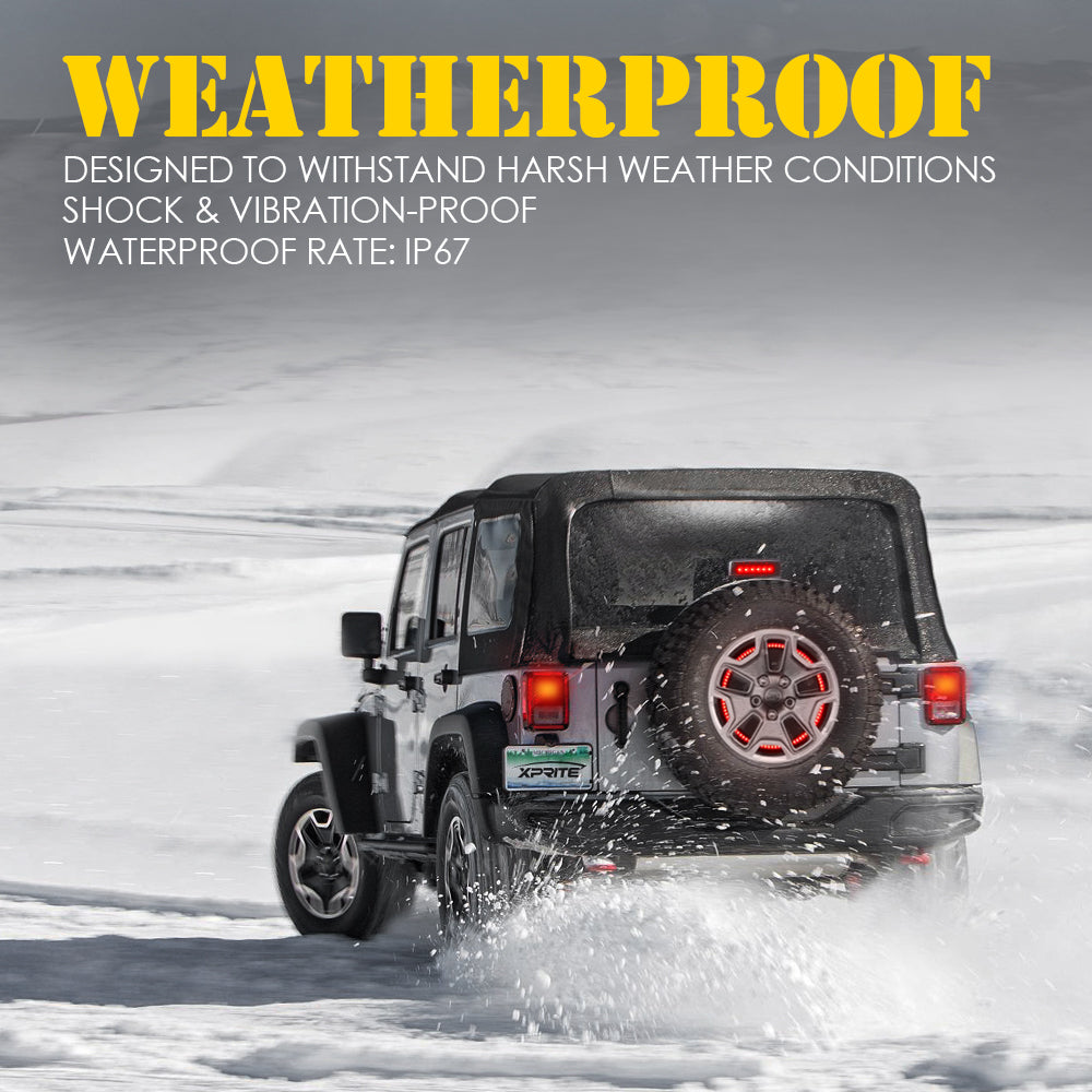 Jeep Wrangler JK Spare Tire LED Brake Light | Cyclone Series