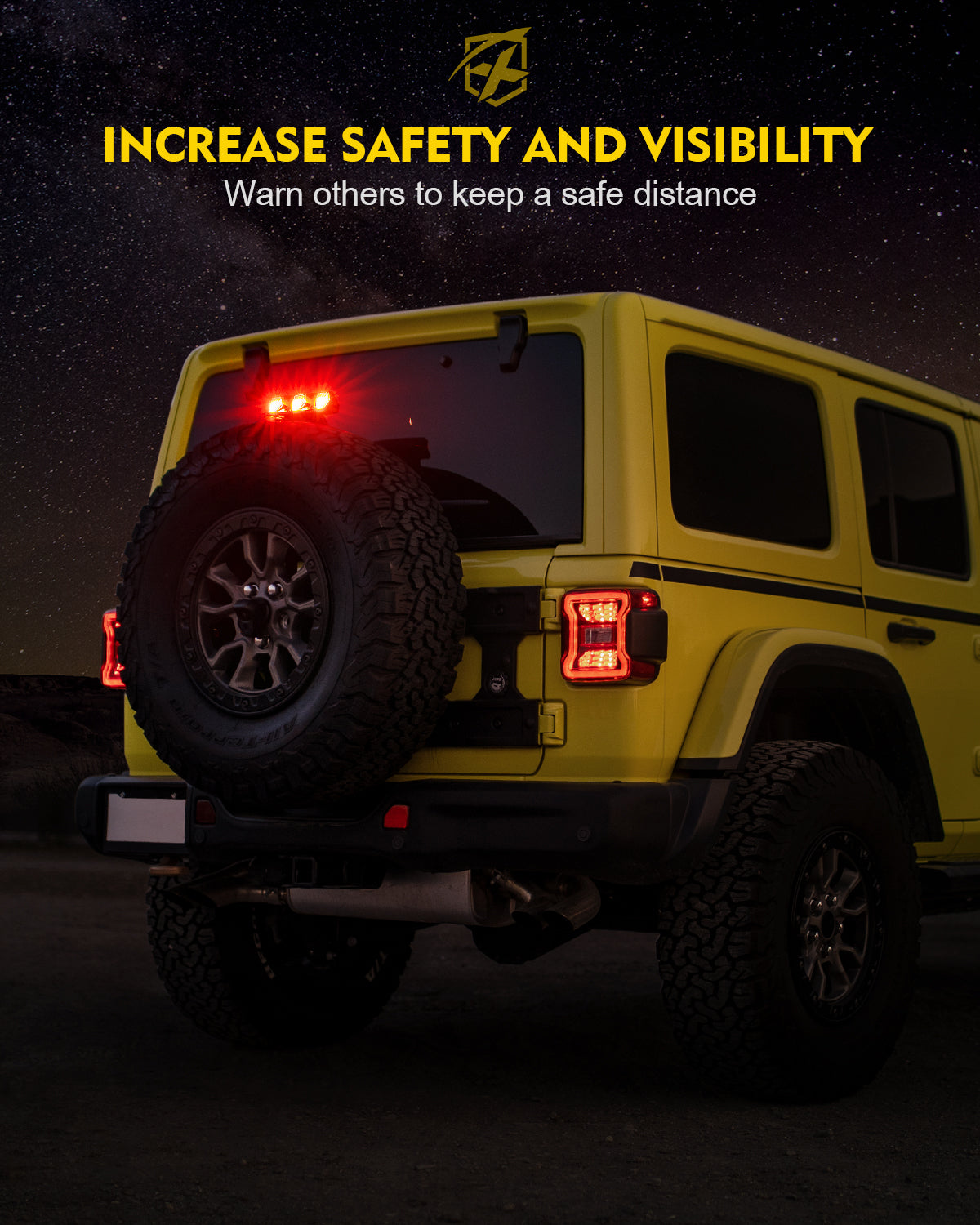 LED Third Brake Light for 2018+ Jeep Wrangler JL
