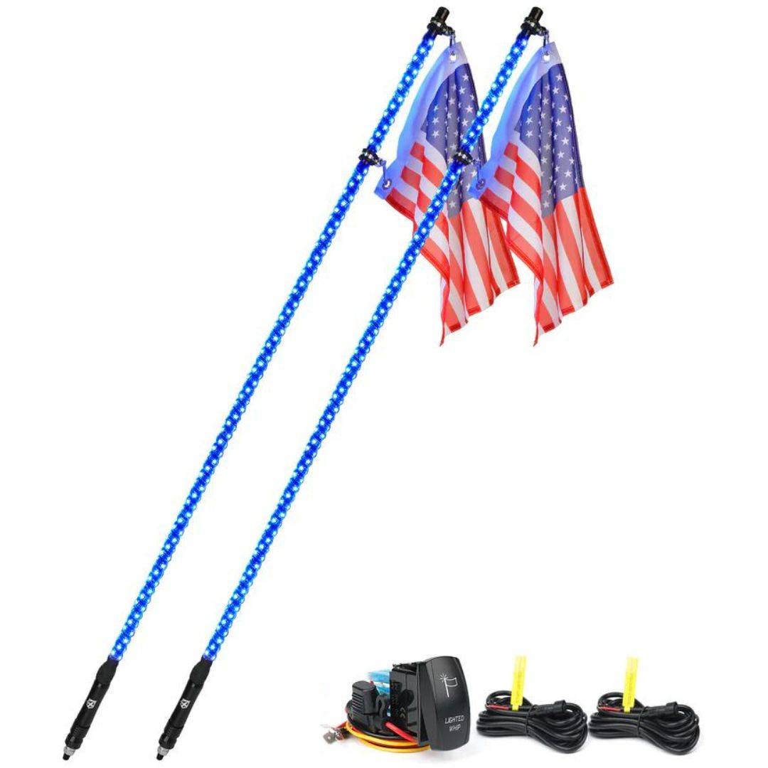 Spiral LED Flag Pole Whip Light | Twister Series