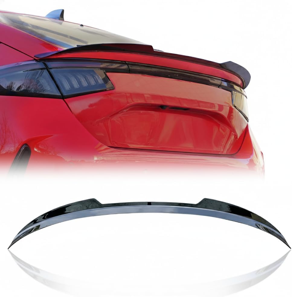Xprite Sharp Corners Glossy Black Spoiler Compatible with Honda Civic Hatchback 2021-2026 11th Gen