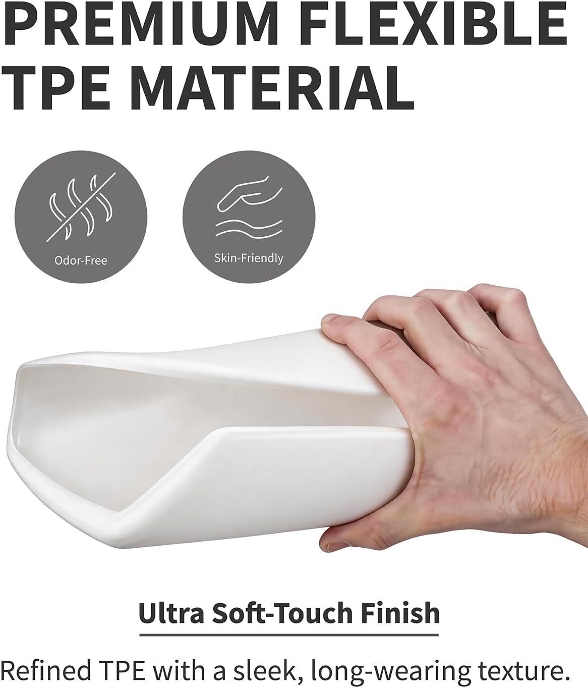 Xprite White TPE Center Console Cover for 2025-2026 Tesla Model Y Juniper & Model 3 Highland | Waterproof Anti-Slip Console Protector