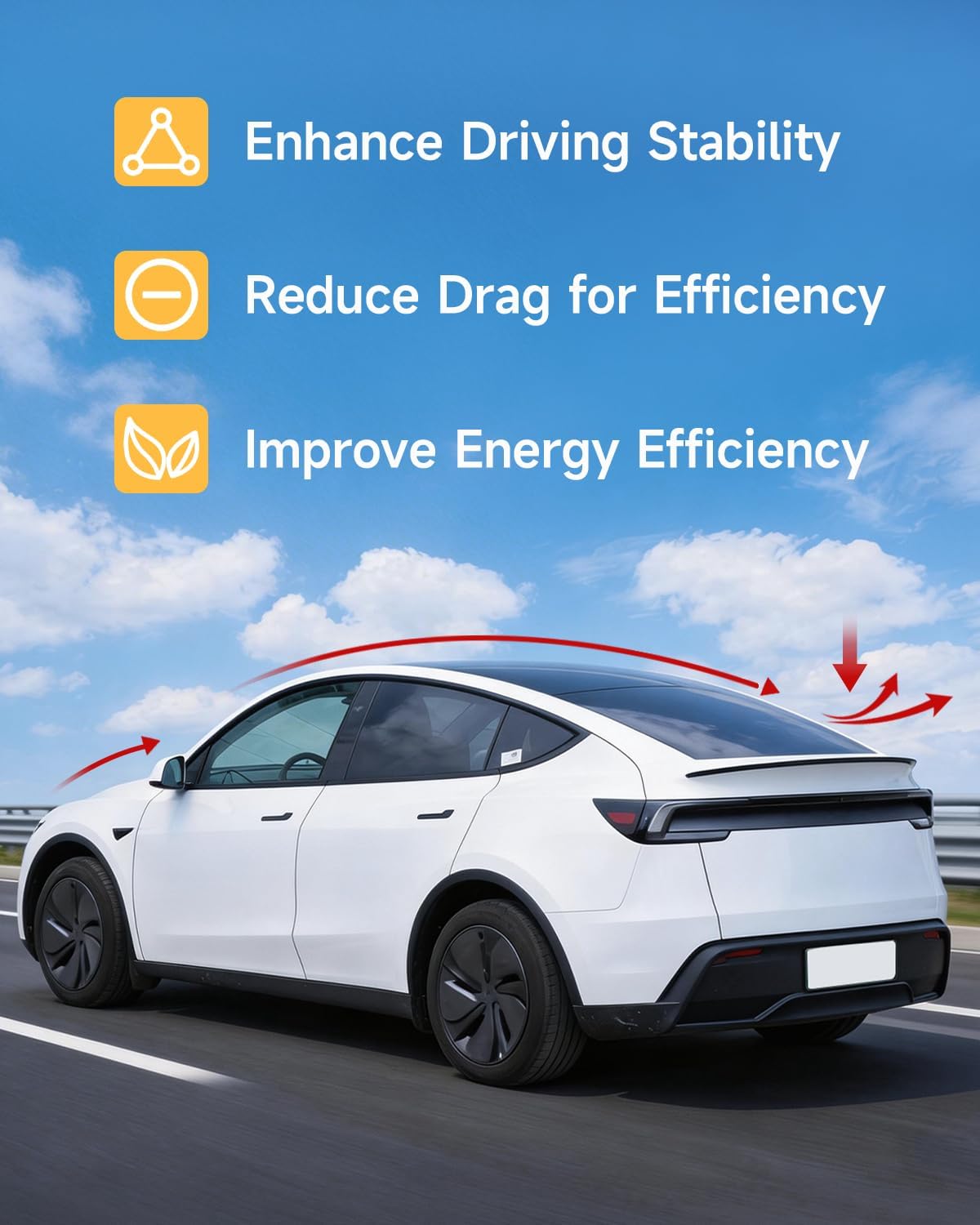 Xprite Rear Spoiler Compatible with Tesla Model Y Juniper 2025-2026