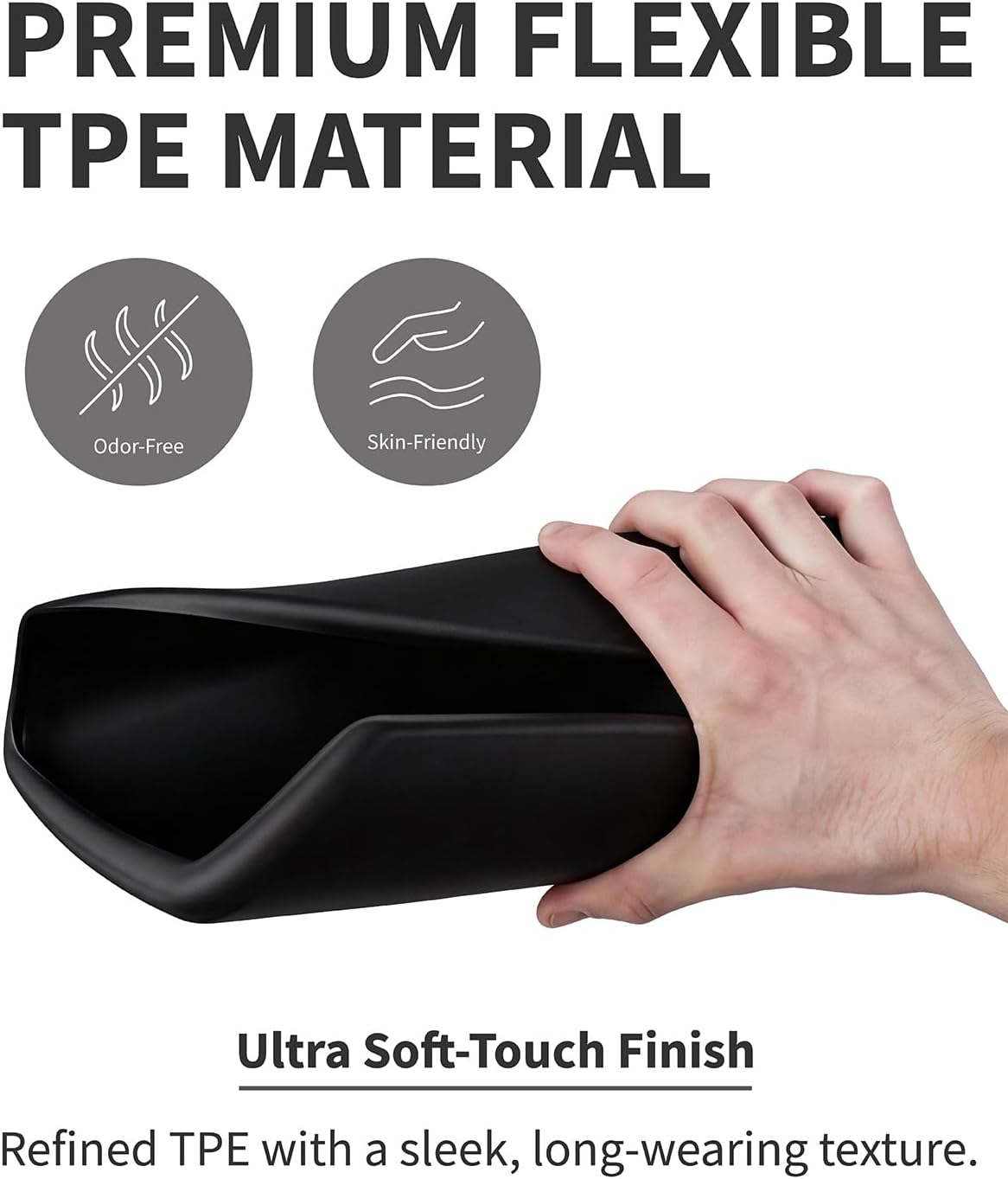 Xprite Black Premium TPE Center Console Cover for Tesla Model Y Juniper & Model 3 Highland | Waterproof Interior Protection