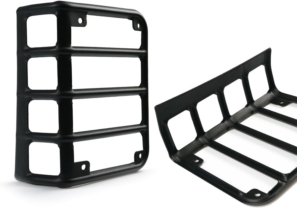 Xprite Matte Black Rear Tail Light Cover for 2007-2018 Jeep Wrangler JK JKU