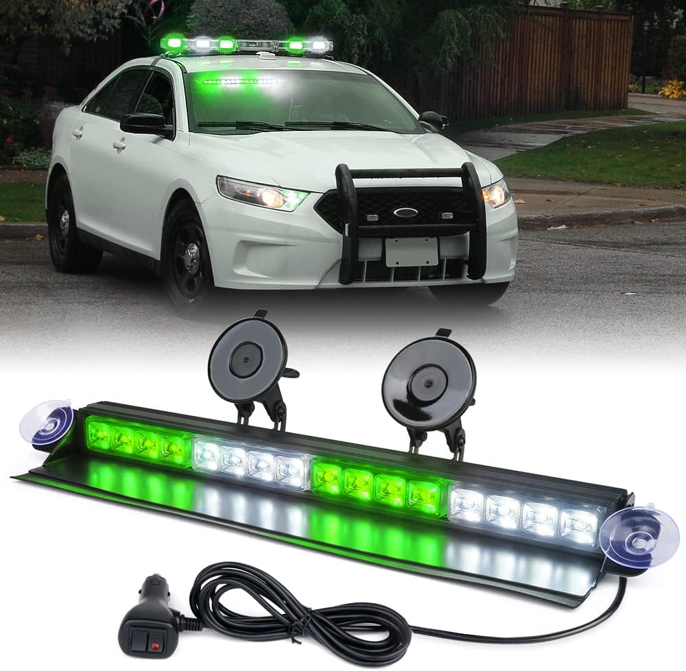 Windshield Dash Strobe Light with Suction Cups