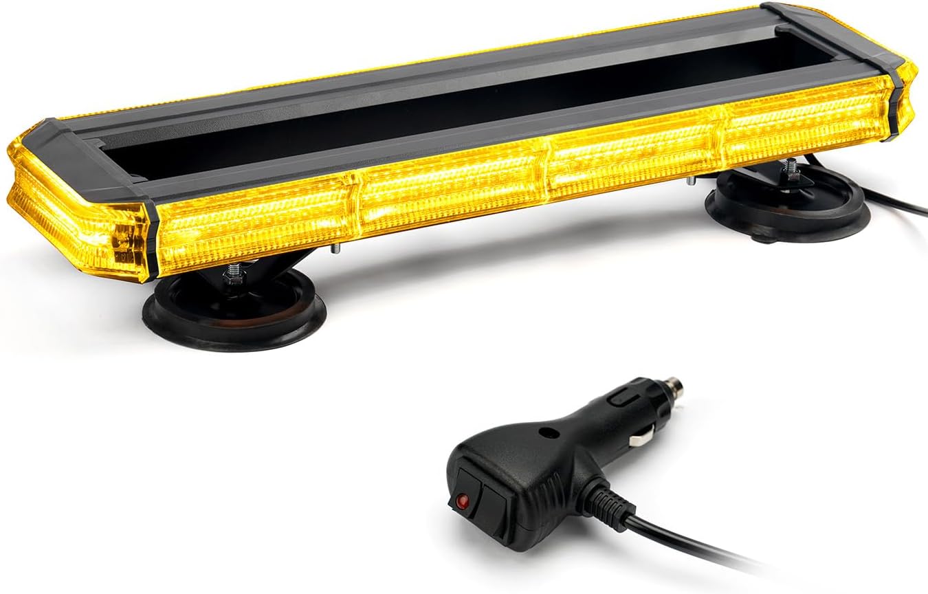 Xprite LED 150 Rooftop Emergency Strobe Light Bar w/Control Panel Magnetic Base
