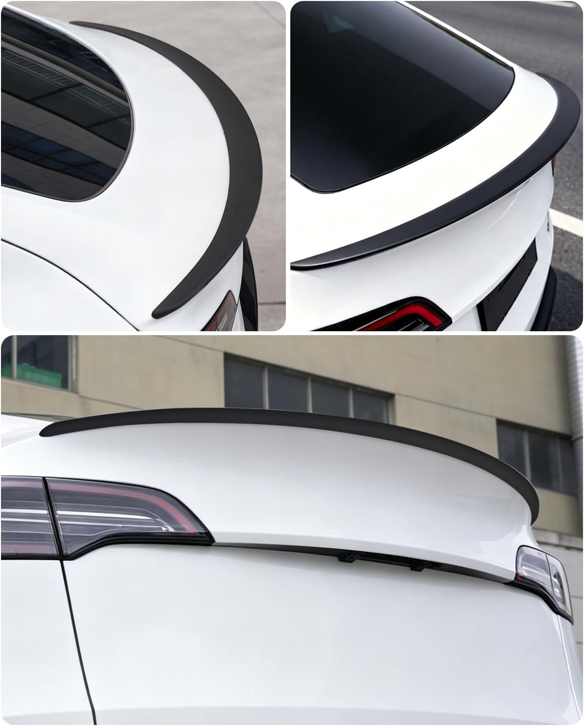 Xprite Matte Black ABS Rear Trunk Spoiler Compatible with Tesla Model Y 2020-2024