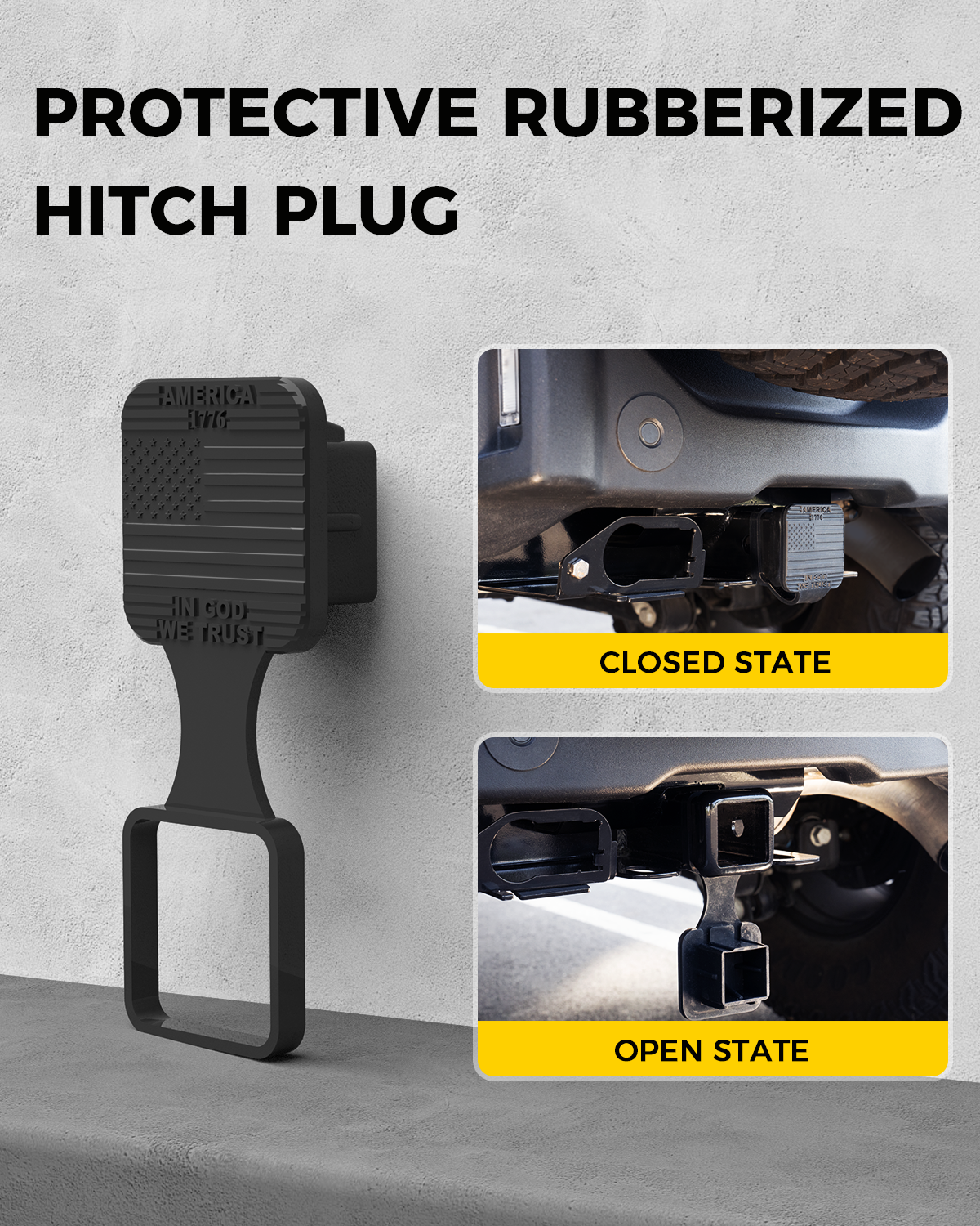 2 Inch Rear Receiver Tow Hitch for Jeep JK JL