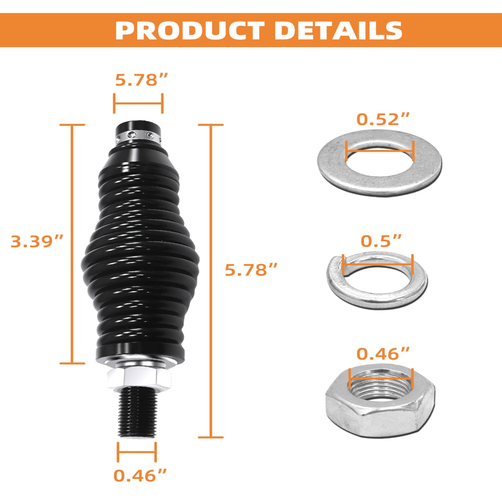 2PCS LED Whip Light Spring Mount - Quick Release Heavy-Duty, for UTV ATV Polaris RZR Can-Am X3