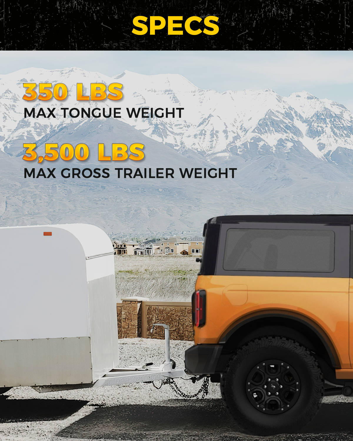 Ford Bronco Bumper Tow Hitch Receiver