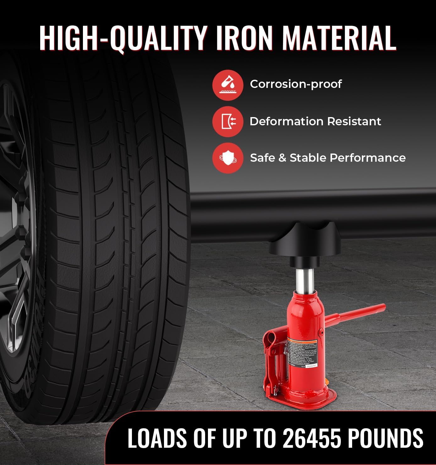 2-in-1 Bottle Jack Adapter for RV Trailer Farm