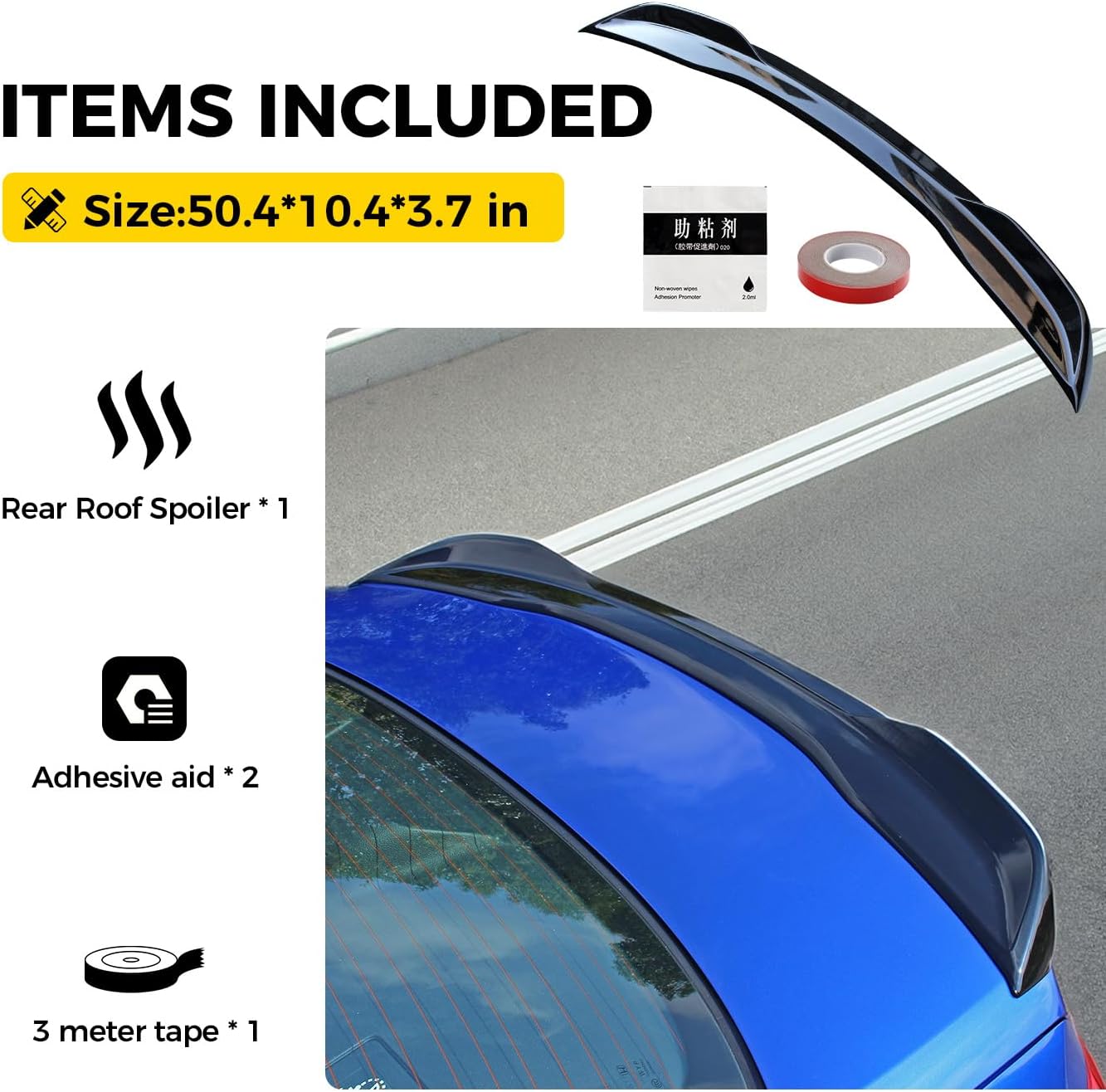 Xprite Rear Trunk Spoiler Wing