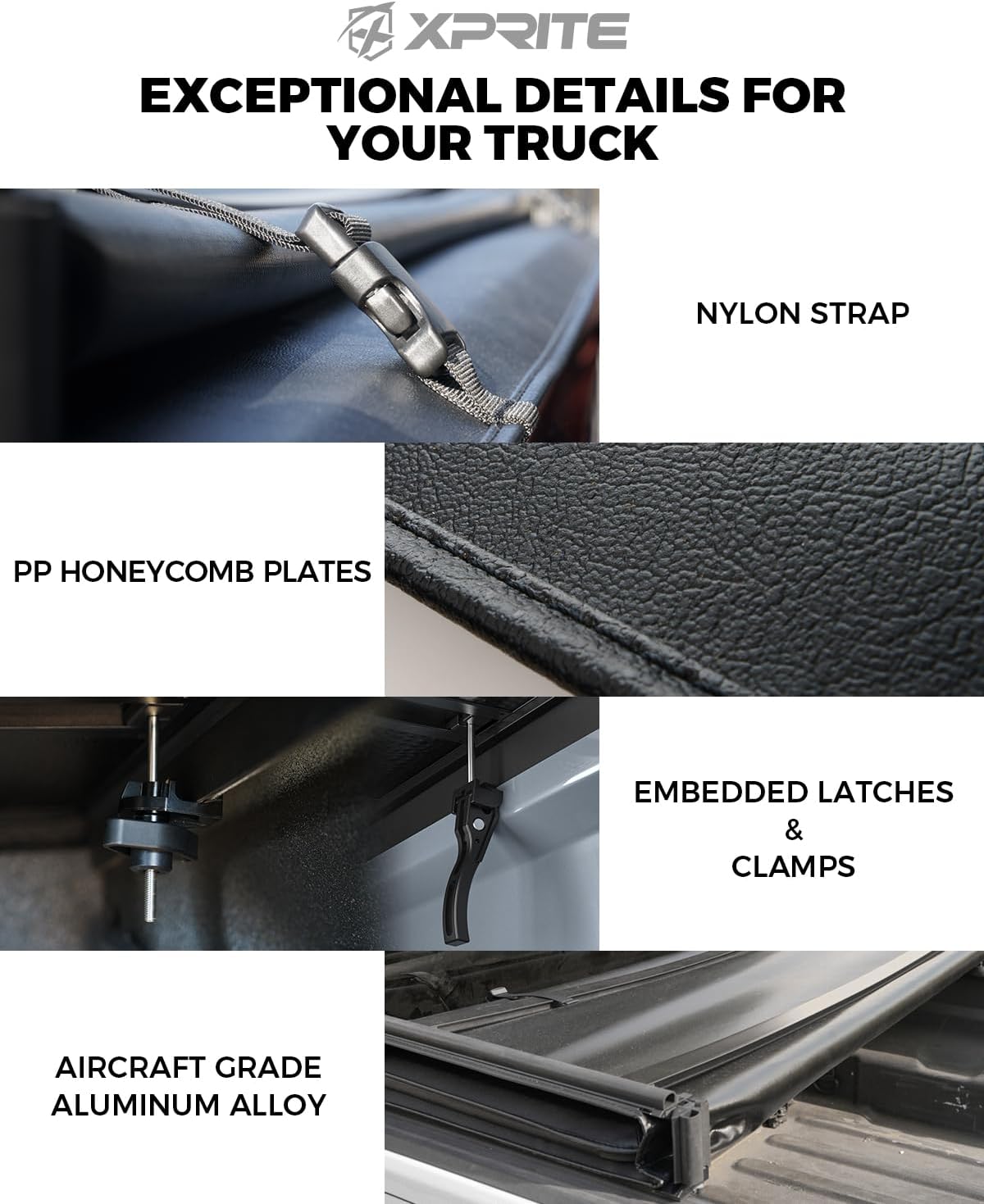 4.6ft Soft Tri-Fold Truck Bed Tonneau Cover for 2022-2026 Ford Maverick