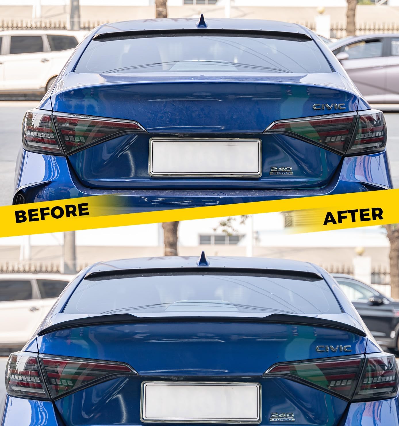 Xprite JDM Style Rear Trunk Spoiler Wing