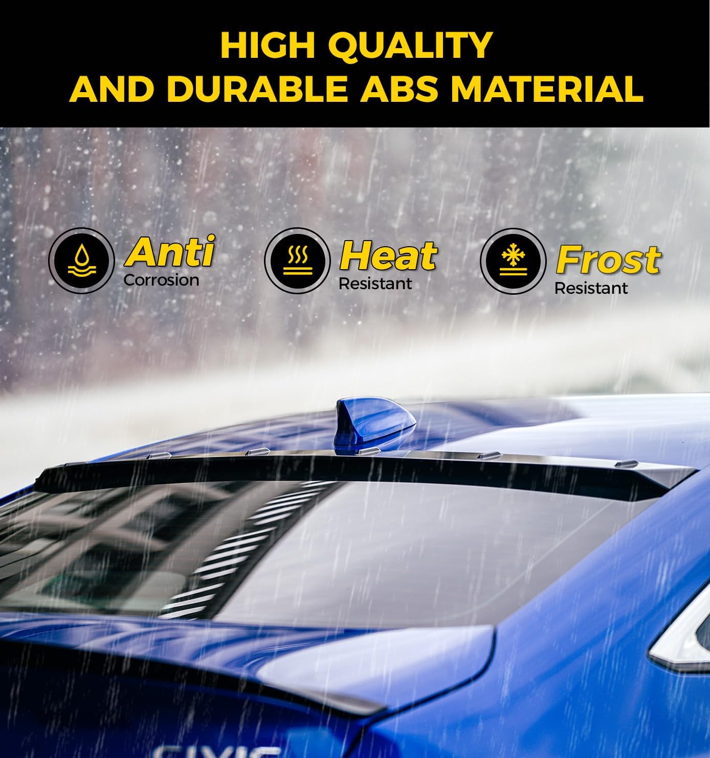 Xprite Rear Roof Spoiler Compatible with Honda Civic