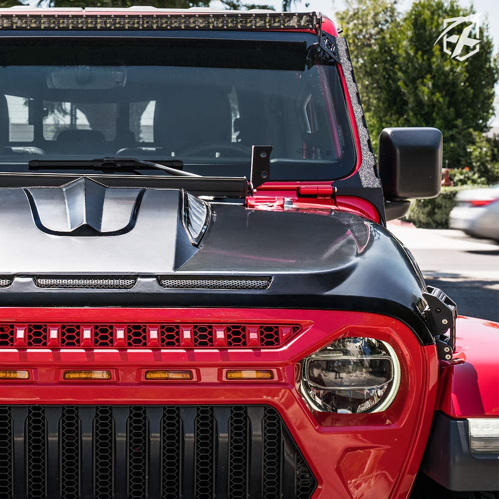 Jeep Wrangler JL & Gladiator JT Replacement Hood with Functional Air vents | Unleash Series