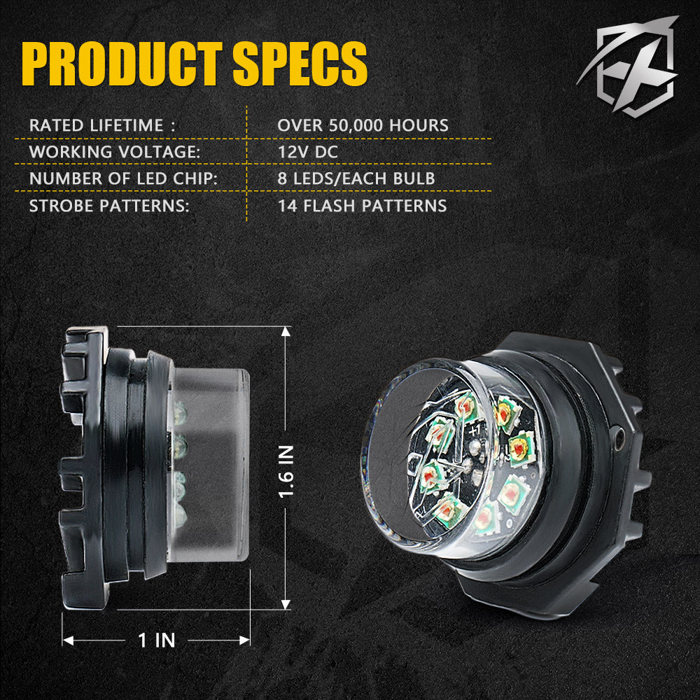 LED Hide-A-Way Emergency Strobe Light | Conceal Series