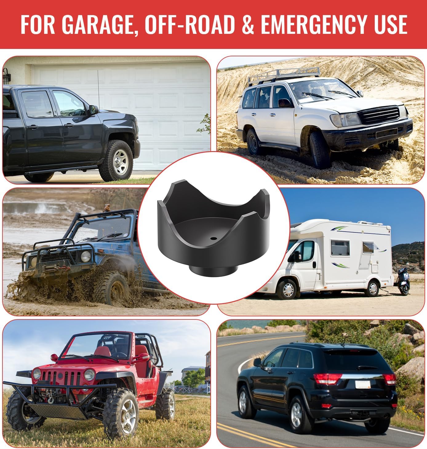 2-in-1 Bottle Jack Adapter for RV Trailer Farm