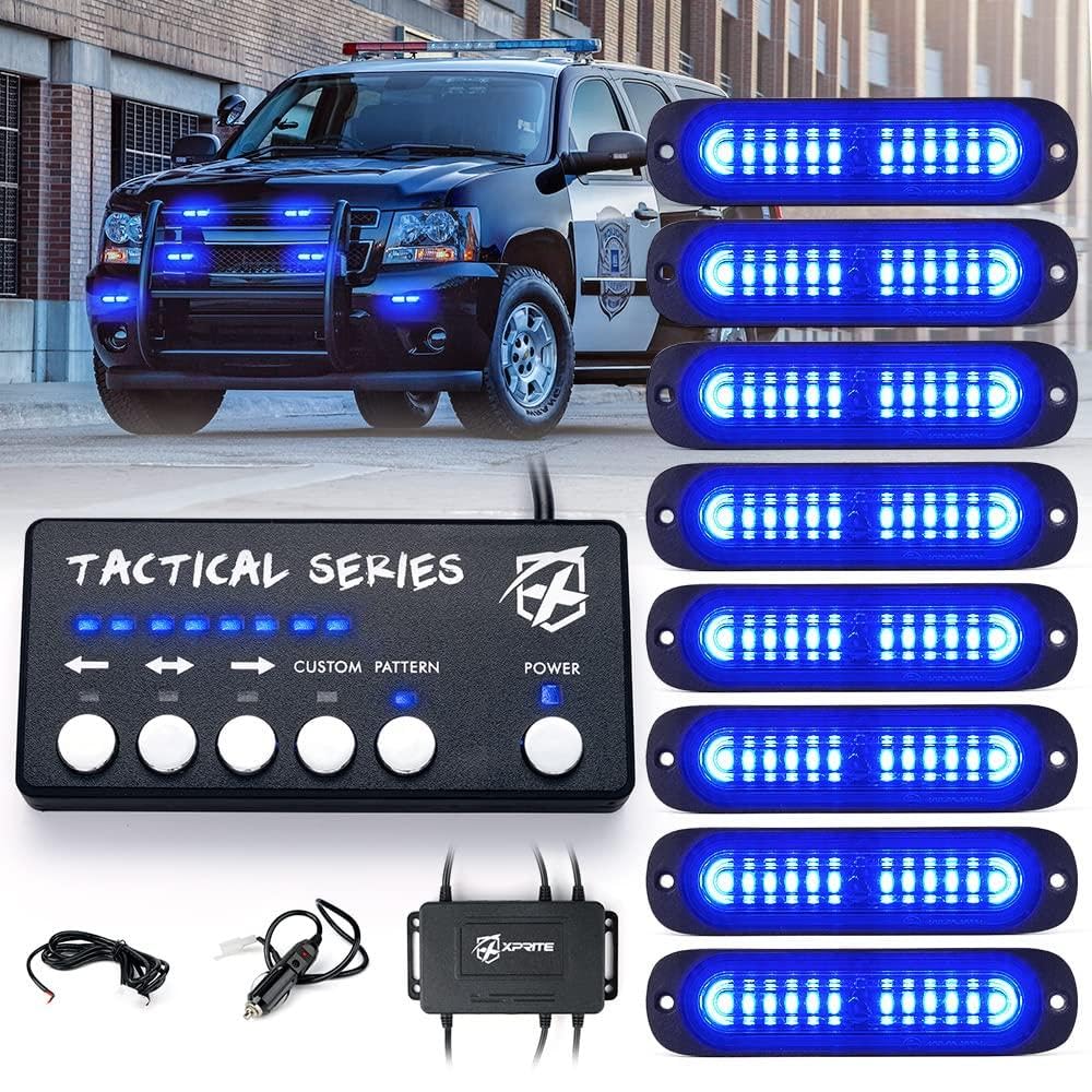 Grille and Surface Mount Light - Set of 8 | Tactical 12 Series