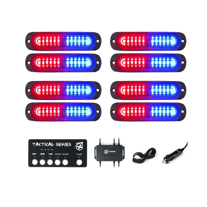 Grille and Surface Mount Light - Set of 8 | Tactical 12 Series