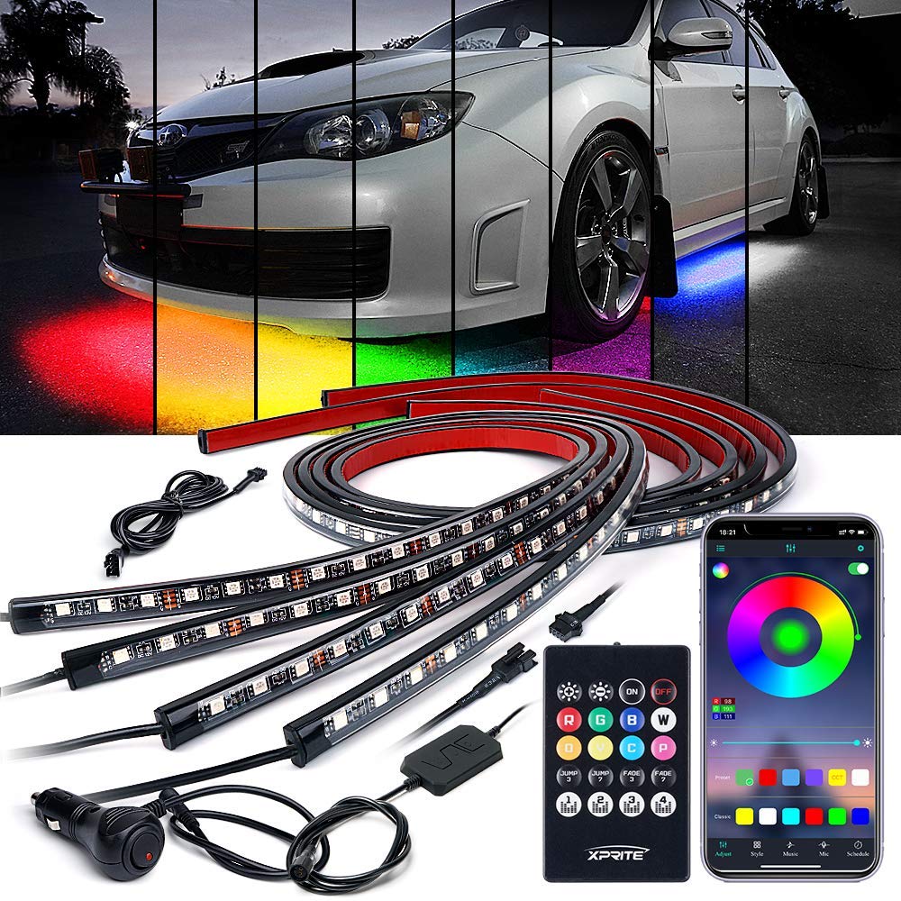 LED Underbody Glow Kit with Remote Control and Bluetooth | Battle Series