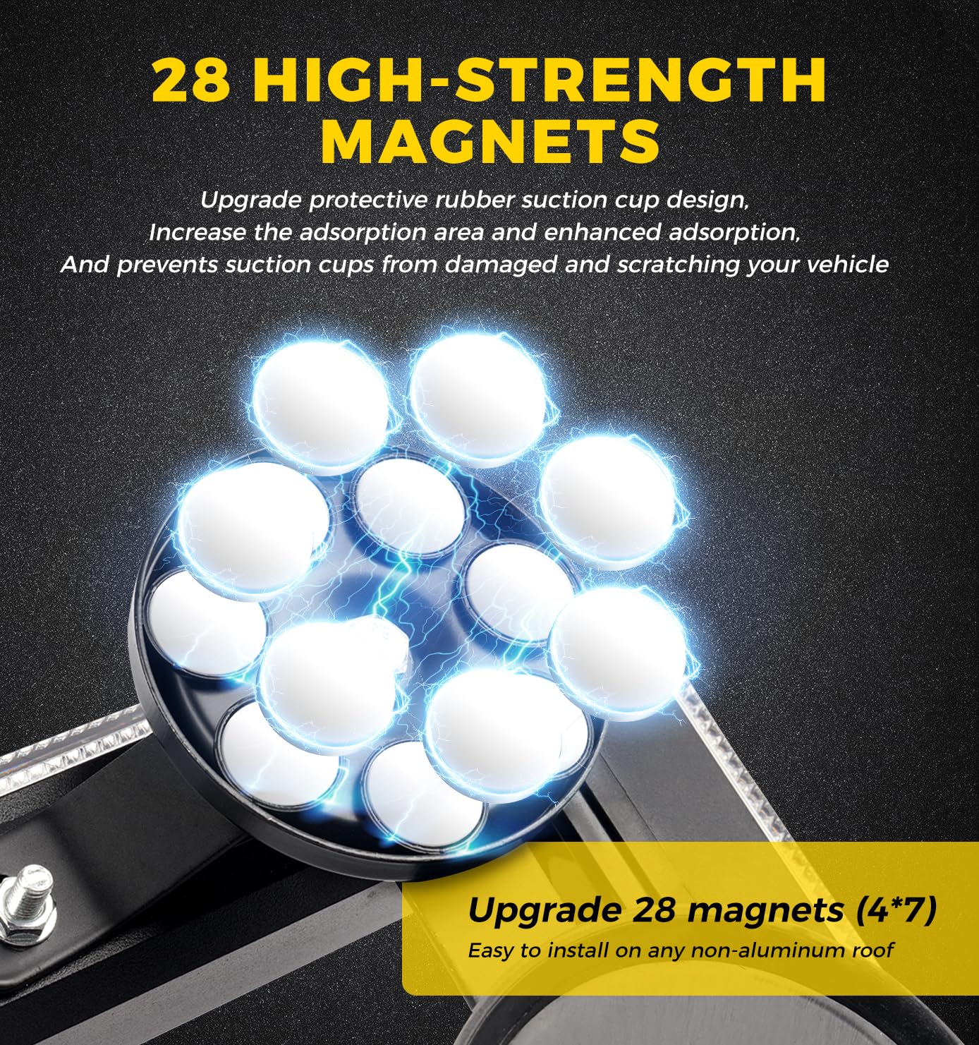 Xprite 18 inch 150 LED Rooftop Emergency Strobe Light