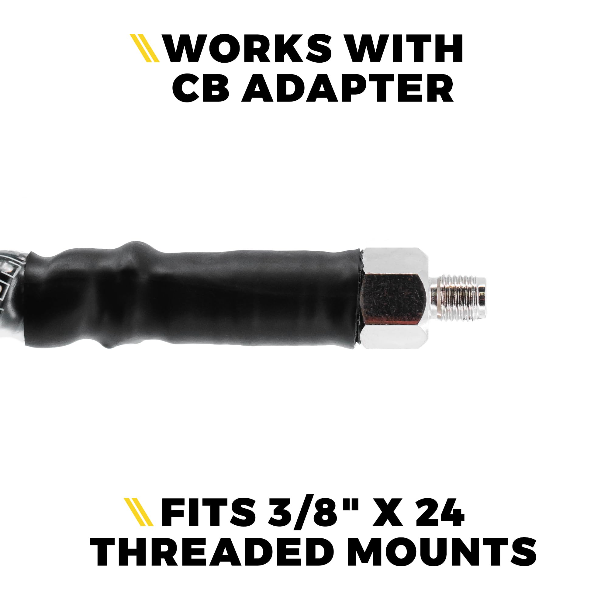 CB Radio Antenna with Whip Light 4FT