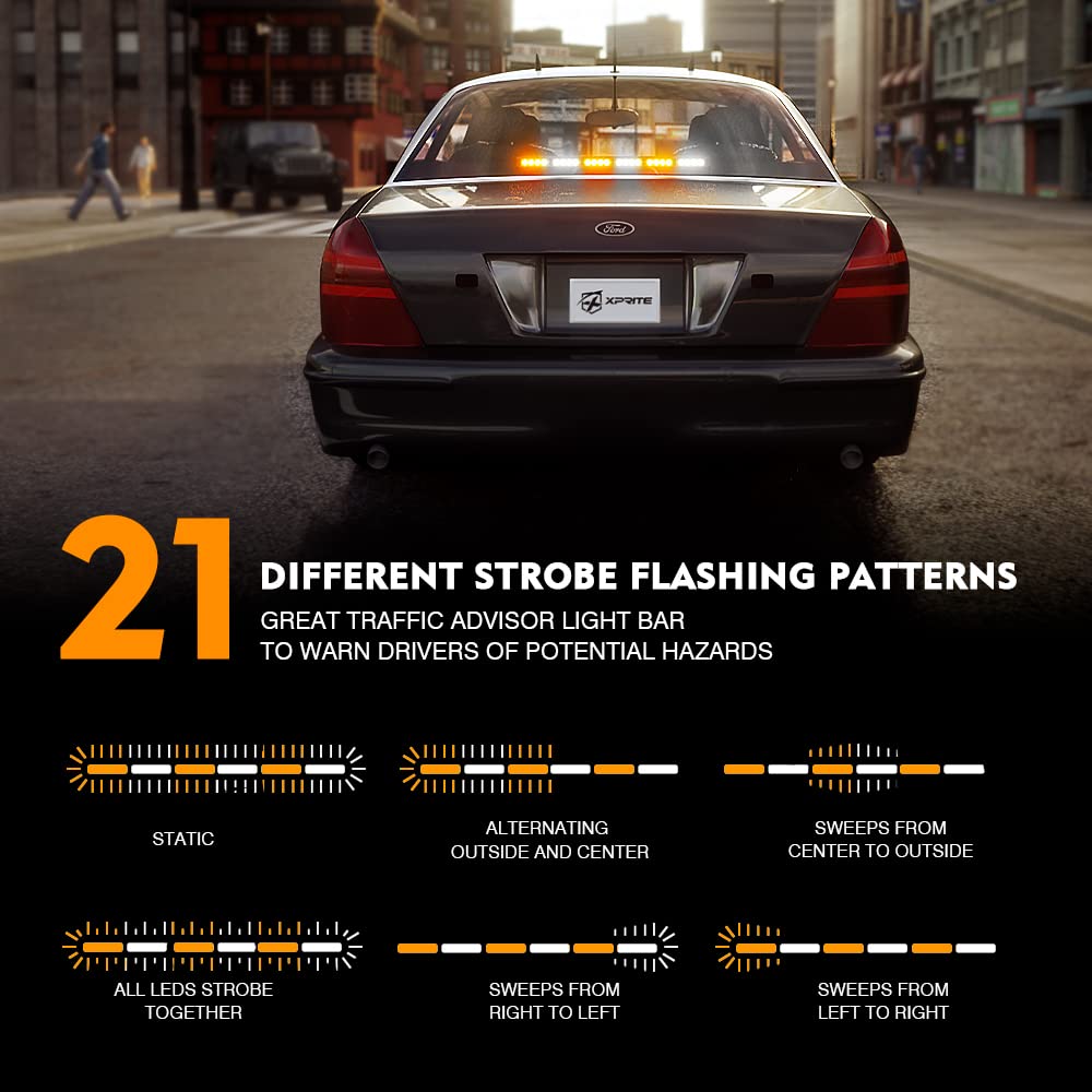 26" LED Traffic Advisor Strobe Light Bar | Controller 6 Series