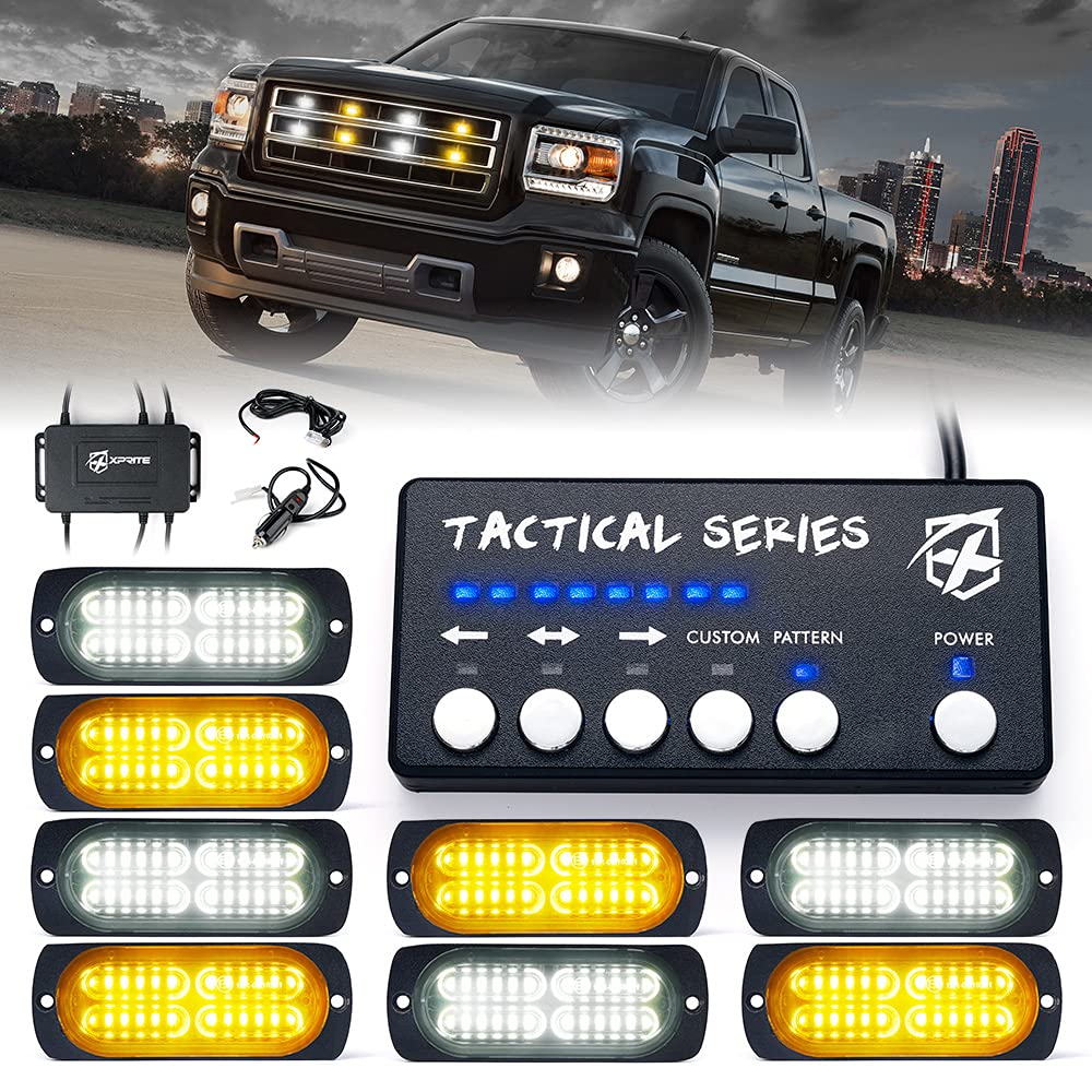 Grille and Surface Mount Light - Set of 8 | Tactical 24 Series