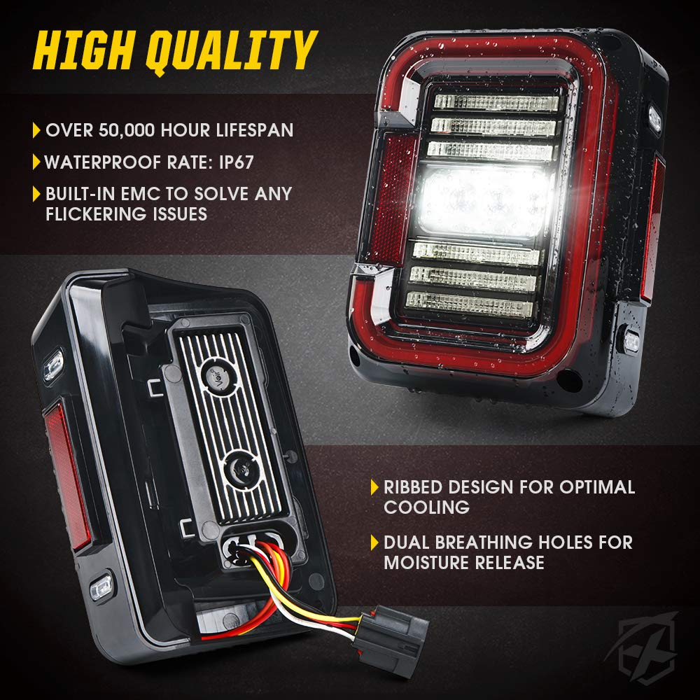 Jeep Wrangler JK LED Tail Lights | Inspire Series
