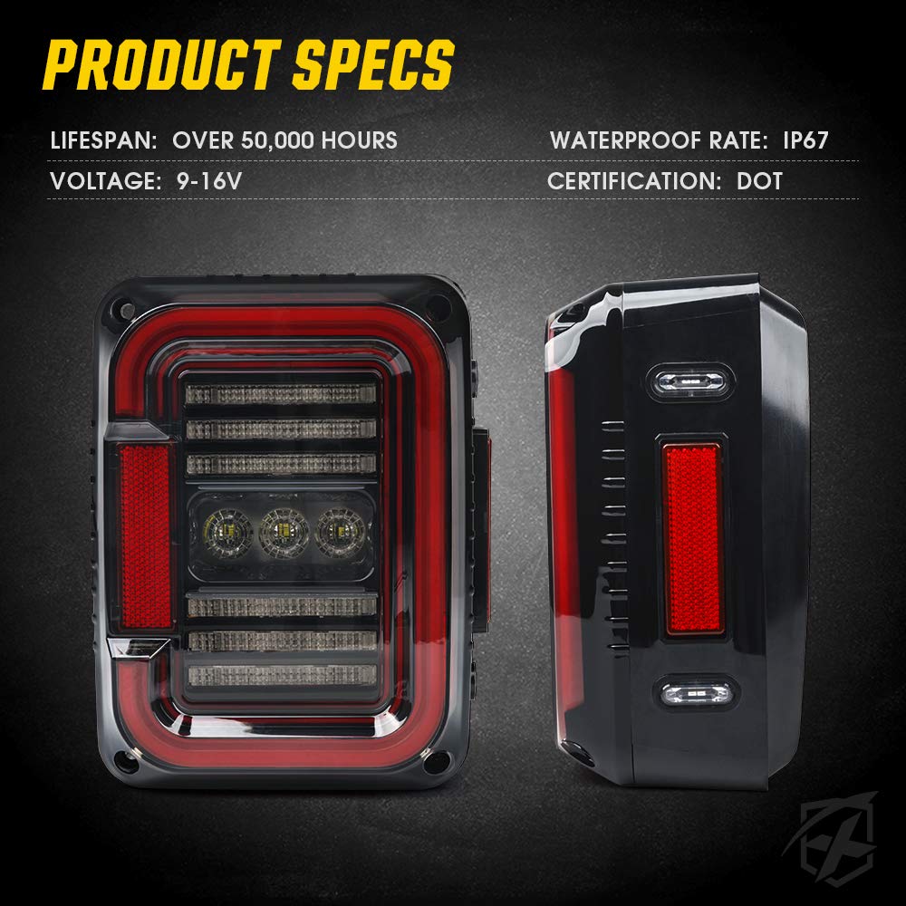 Jeep Wrangler JK LED Tail Lights | Inspire Series