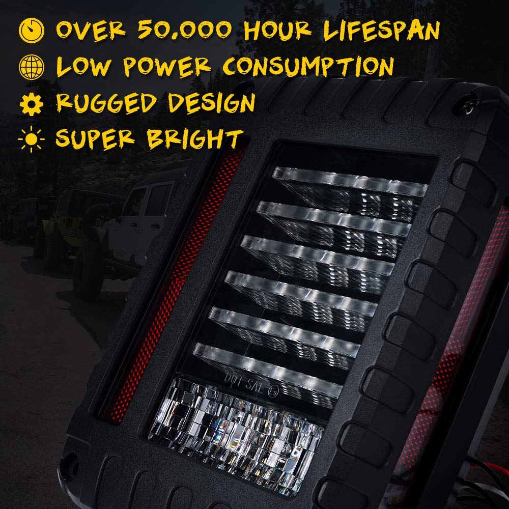 LED Tail Lights for Jeep Wrangler JK | Defender Series