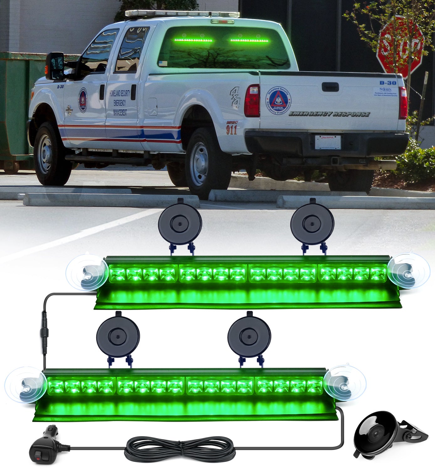 Windshield Dash Strobe Lights