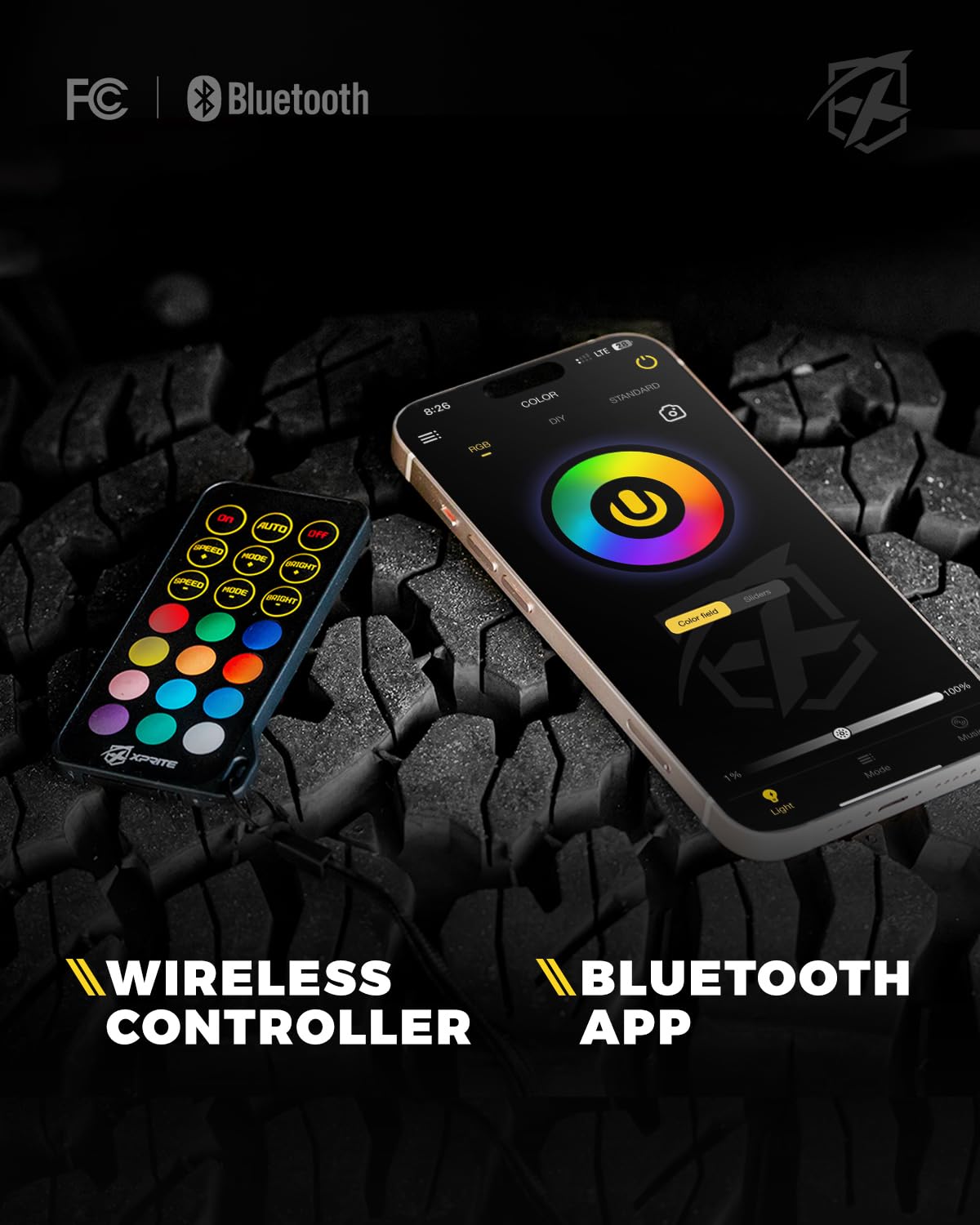Multi-Color LED RGB-W Rock Lights