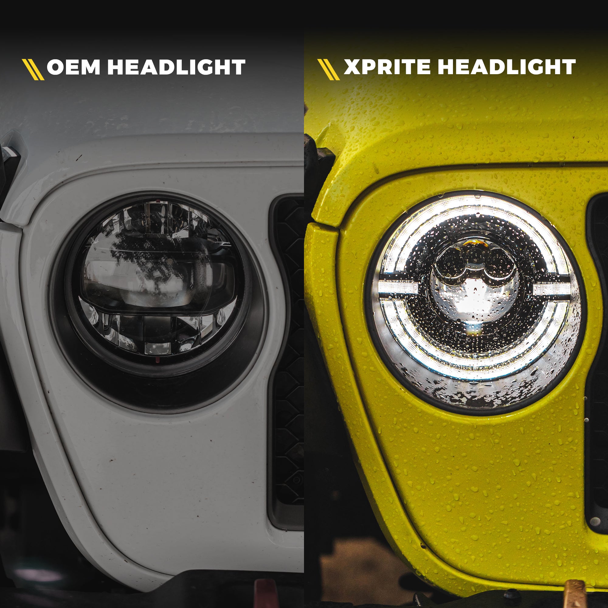 9 Inch Jeep LED Halo Headlights for Jeep Wrangler JL & Gladiator JT
