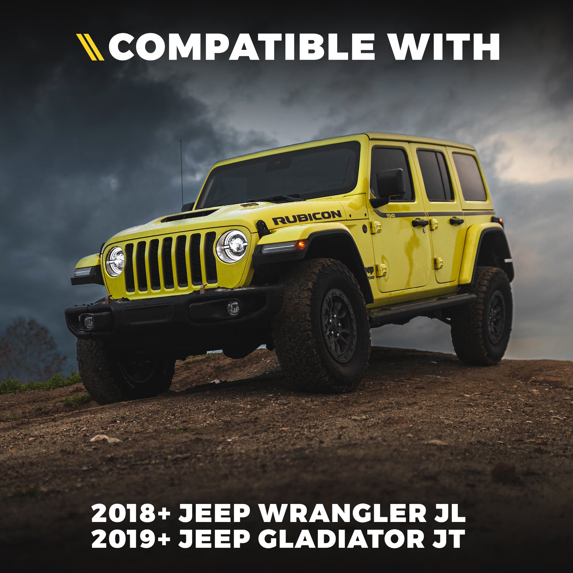 9 Inch Jeep LED Halo Headlights for Jeep Wrangler JL & Gladiator JT