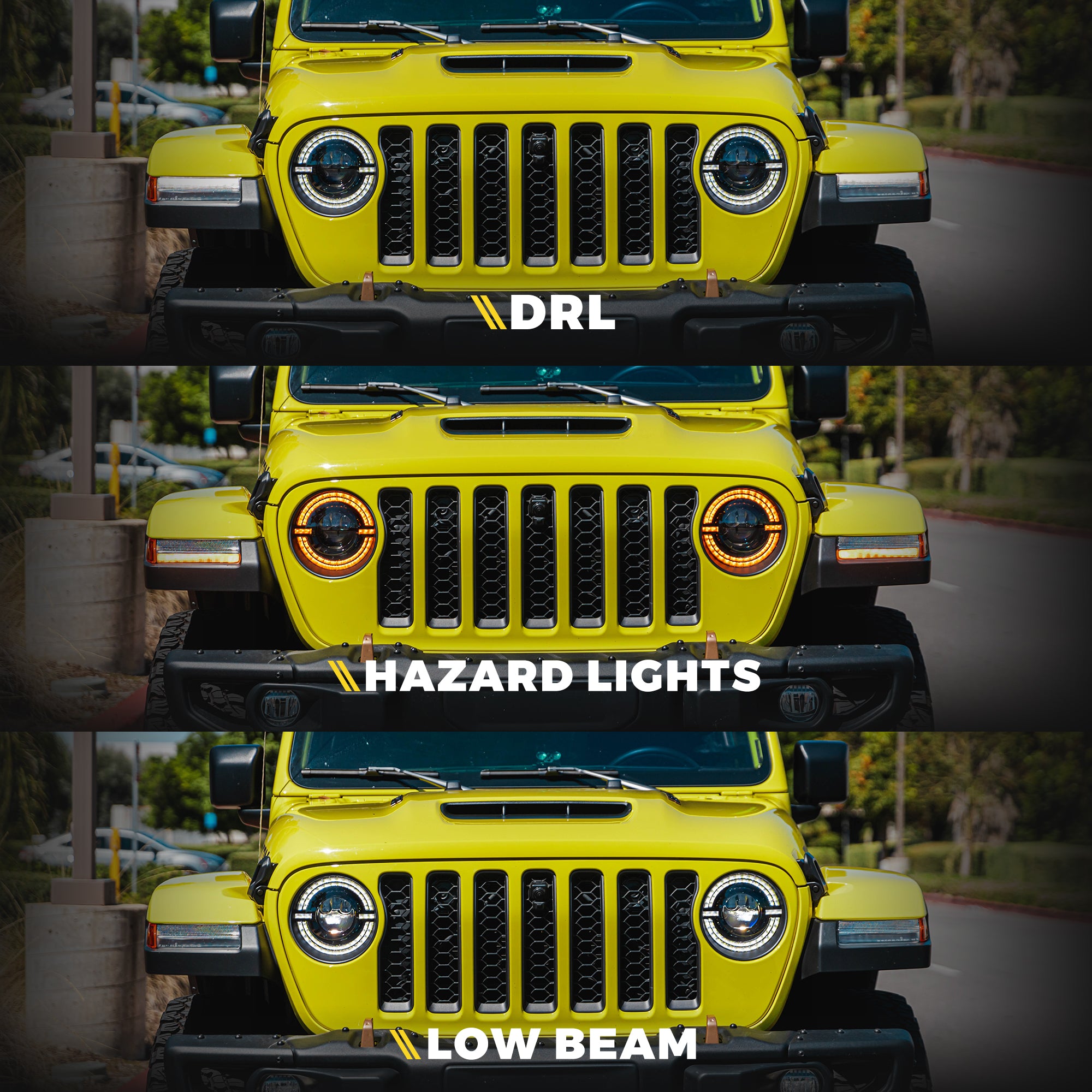 9 Inch Jeep LED Halo Headlights for Jeep Wrangler JL & Gladiator JT