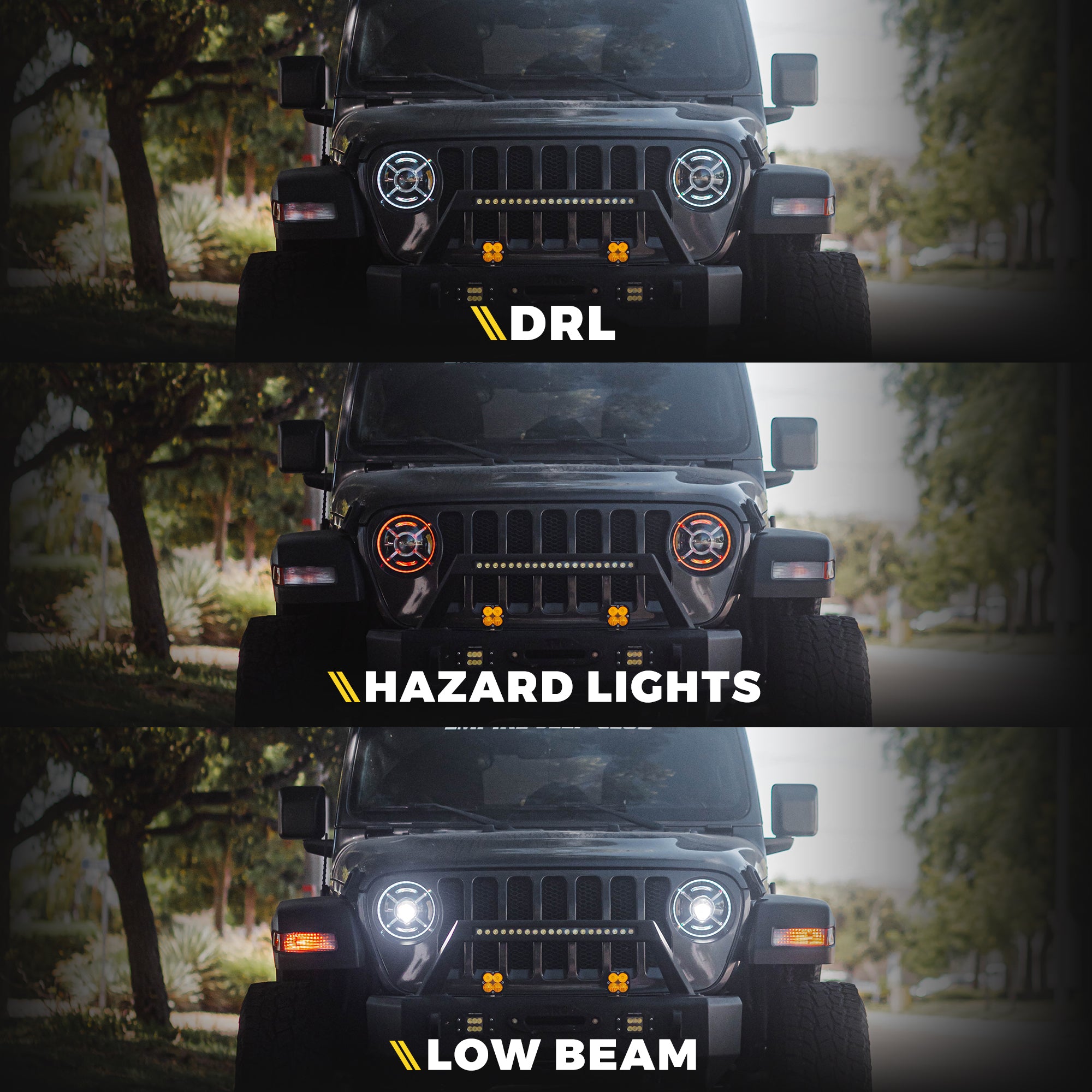 9-Inch RGB-W Halo Headlights