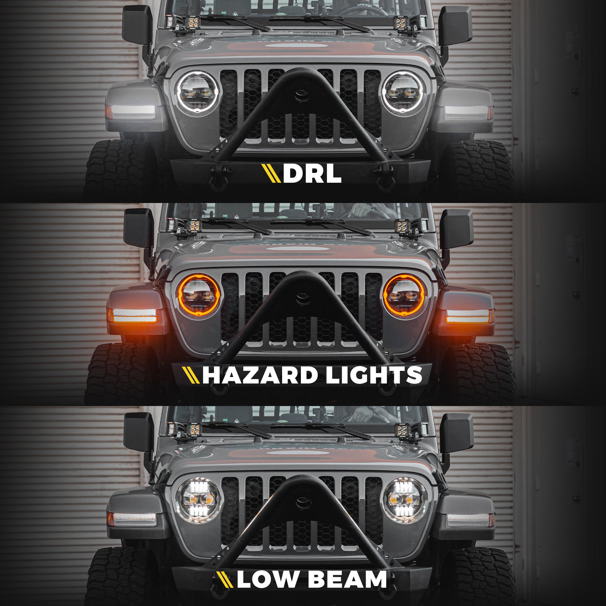 9" Halo Headlights for 18-24 Jeep Wrangler & 20-24 Gladiator