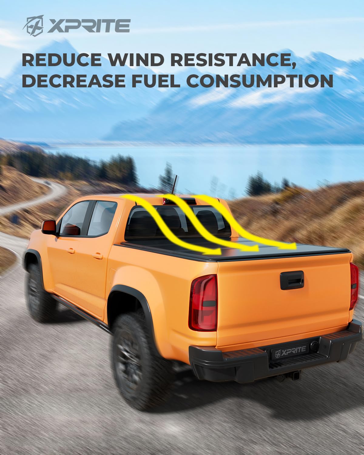 Xprite Soft Folding Truck Bed Tonneau Cover for 2015-2025 Chevrolet Colorado/GMC Canyon