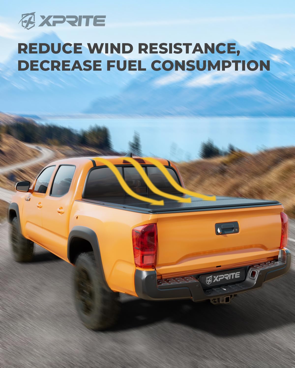 Xprite Hard Tri-Fold Truck Bed Tonneau Cover for 2024 2025 Toyota Tacoma